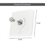 Anubhav Janni Photo Frame Hooks for Wall Without Drilling Self Adhesive Heavy Duty Strong Nail Free Hanging Sticker Hanger Hook Drill Transparent Decor Bathroom Kitchen Door Holder (pack of 20) - Image 6