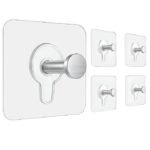 Anubhav Janni Photo Frame Hooks for Wall Without Drilling Self Adhesive Heavy Duty Strong Nail Free Hanging Sticker Hanger Hook Drill Transparent Decor Bathroom Kitchen Door Holder (pack of 20) - Image 8