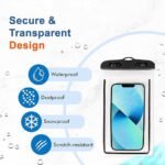 Anubhav Janni Waterproof Mobile Pouch Universal Cover Case for All Mobiles Cellphone Dry Bag Compatible iPhone Samsung OnePlus Realme Redmi Oppo VIVO Smartphones – Durable  (pack of 2) - Image 4
