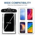 Anubhav Janni Mobile Pouch Heavy Waterproof Phone Rain Cover for All Types of Transparent IPX8 Universal Case Dry Bag with Lanyard iPhone Water Proof Cell Beach Vacation With pouch (pack 2) - Image 4
