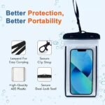 Anubhav Janni Mobile Pouch Heavy Waterproof Phone Rain Cover for All Types of Transparent IPX8 Universal Case Dry Bag with Lanyard iPhone Water Proof Cell Beach Vacation With pouch (pack 2) - Image 5