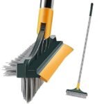 Anubhav Janni 3 in 1 Bathroom Cleaning Brush with Wiper - Heavy Duty 40 inch Long Handle 360° Rotate Floor Scrubber Brush Tiles Cleaning Scrub for Kitchen and Wall 180° Home (pack of 1)