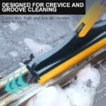 Anubhav Janni 3 in 1 Bathroom Cleaning Brush with Wiper - Heavy Duty 40 inch Long Handle 360° Rotate Floor Scrubber Brush Tiles Cleaning Scrub for Kitchen and Wall 180° Home (pack of 1) - Image 6