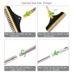 Anubhav Janni 2 in 1 Floor Brush Scrubber Cleaning Scrub with Long Handle Squeegee 120°Rotating Adjustable V-Shaped Head Tile for Bathroom and Kitchen Wiper Tiles Home (pack of 1) - Image 8