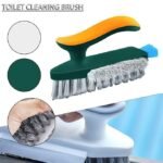 Anubhav Janni 4 in 1 Tile Grout Cleaner Floor Scrub Brush with Squeegee V-Shape Gap Stiff Bristles Hand Crevice Cleaning Tools scrubbing Floor Window Kitchen Brush Multifunctional (pack of 1) - Image 8