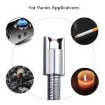 Anubhav Janni USB Gas Lighter Electric Rechargeable Plasma Flameless Windproof 360° Flexible Neck Arc for Kitchen Barbecue Candles Stove Fireworks Pooja Tech Upgraded Saftey (pack of 1) - Image 2