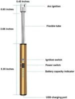 Anubhav Janni USB Gas Lighter Electric Rechargeable Plasma Flameless Windproof 360° Flexible Neck Arc for Kitchen Barbecue Candles Stove Fireworks Pooja Tech Upgraded Saftey (pack of 1) - Image 4