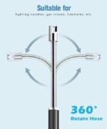 Anubhav Janni USB Gas Lighter Electric Rechargeable Plasma Flameless Windproof 360° Flexible Neck Arc for Kitchen Barbecue Candles Stove Fireworks Pooja Tech Upgraded Saftey (pack of 1) - Image 7