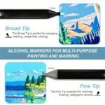 Anubhav Janni 48 pcs Marker Pen Set Permanent Markers for Office School Art Craft DIY Projects Bold and Vibrant Colors Fine Tip Broad Quick-Dry Waterproof Ink Non-Toxic (pack of 1) - Image 5
