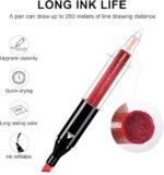 Anubhav Janni 60 pcs Marker Pen Metallic Colors Medium Point Tip Art Markers Set for Rocks Ceramic Glass Wood Fabric Canvas Mugs Alcohol art markers set Drawing colour Dual Brush Pens (pack of 1) - Image 4