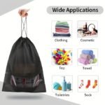 Anubhav Janni Shoe Bag for Travel Storage Organizer Women Men Dustproof Bags Pouches Cover with Transparent Window Travelling Shoe Shoes and Essentials or Accessories Shoe Pouch Gym (pack of 10) - Image 4