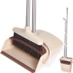 Anubhav Janni Dustpan Set Long Adjustable Handle Combo with Teeth Automatically Clean Hair Suitable for Home Kitchen Office Hall Floor Plastic Long Handled Brush   Cleaning Lobby (pack of 1)
