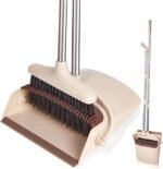 Anubhav Janni Dustpan Set Long Adjustable Handle Combo with Teeth Automatically Clean Hair Suitable for Home Kitchen Office Hall Floor Plastic Long Handled Brush Cleaning Lobby (pack of 1)