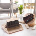 Anubhav Janni Dustpan Set Long Adjustable Handle Combo with Teeth Automatically Clean Hair Suitable for Home Kitchen Office Hall Floor Plastic Long Handled Brush Cleaning Lobby (pack of 1) - Image 3