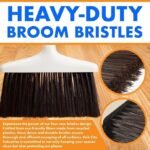 Anubhav Janni Dustpan Set Long Adjustable Handle Combo with Teeth Automatically Clean Hair Suitable for Home Kitchen Office Hall Floor Plastic Long Handled Brush Cleaning Lobby (pack of 1) - Image 4
