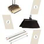 Anubhav Janni Dustpan Set Long Adjustable Handle Combo with Teeth Automatically Clean Hair Suitable for Home Kitchen Office Hall Floor Plastic Long Handled Brush Cleaning Lobby (pack of 1) - Image 5