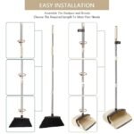 Anubhav Janni Dustpan Set Long Adjustable Handle Combo with Teeth Automatically Clean Hair Suitable for Home Kitchen Office Hall Floor Plastic Long Handled Brush Cleaning Lobby (pack of 1) - Image 6