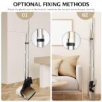 Anubhav Janni Dustpan Set Long Adjustable Handle Combo with Teeth Automatically Clean Hair Suitable for Home Kitchen Office Hall Floor Plastic Long Handled Brush Cleaning Lobby (pack of 1) - Image 7