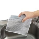 Anubhav Janni Single Layer Dish Cloth Multipurpose Wire Dishwashing Rags Non-Scratch for Washing Dishes Sinks Counters Steel Scrubber Utensils Cleaning Lightweight Dishwasher (pack of 10) - Image 4
