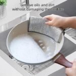 Anubhav Janni Single Layer Dish Cloth Multipurpose Wire Dishwashing Rags Non-Scratch for Washing Dishes Sinks Counters Steel Scrubber Utensils Cleaning Lightweight Dishwasher (pack of 10) - Image 6