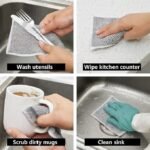 Anubhav Janni Single Layer Dish Cloth Multipurpose Wire Dishwashing Rags Non-Scratch for Washing Dishes Sinks Counters Steel Scrubber Utensils Cleaning Lightweight Dishwasher (pack of 10) - Image 7