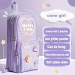 Anubhav Janni Pencil Pouch 6 Layer with 3 Compartment Cute Aesthetic Case for Girls Large Capacity School Kids Stationary Gift Premium 6-Layer Compartments – Perfect Stationery (pack of 1) - Image 9