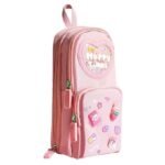 Anubhav Janni Pencil Pouch Pink 6 Layer with 3 Compartment Cute Aesthetic Case for Girls Large Capacity School Kids Stationary Gift Cases Boys Big Compartments Office College Students (pack of 1)