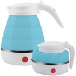 Anubhav Janni Folding Electric Kettle Fast Boiling Beautiful Design Collapsible Portable 600Ml Boil Dry Protection 100-240V Food Grade Silicone Foldable 600ml (pack of 1)