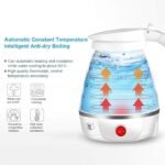 Anubhav Janni Folding Electric Kettle Fast Boiling Beautiful Design Collapsible Portable 600Ml Boil Dry Protection 100-240V Food Grade Silicone Foldable 600ml (pack of 1) - Image 2