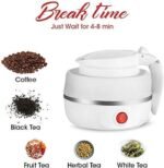 Anubhav Janni Folding Electric Kettle Fast Boiling Beautiful Design Collapsible Portable 600Ml Boil Dry Protection 100-240V Food Grade Silicone Foldable 600ml (pack of 1) - Image 7