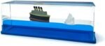 Anubhav Janni Blue Titanic Ship Liquid Wave Cruise Decoration and Iceberg That No Longer Sinks Suitable for Car Bedroom Bathroom Sensory Play Desk or Paper weight Toy (pack of 1)