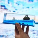 Anubhav Janni Blue Titanic Ship Liquid Wave Cruise Decoration and Iceberg That No Longer Sinks Suitable for Car Bedroom Bathroom Sensory Play Desk or Paper weight Toy (pack of 1) - Image 8