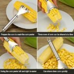 Anubhav Janni Stainless Steel Corn Peeler – Magic Cob Stripper Tool Removes Kernels in Seconds Sharp Blade Ergonomic Handle Easy to Clean Durable Kitchen Gadget for Sweet Stainless (pack of 1) - Image 9