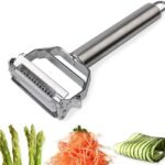 Anubhav Janni 3 in 1 Vegetable Peeler Multi-Functional Fruit Shredder Slicer Double Planing Cutter Potato Cucumber Carrot Melon Grater for Fruits Vegetables Multi Purpose Kitchen (pack of 1)