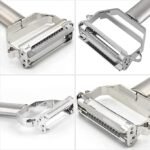 Anubhav Janni 3 in 1 Vegetable Peeler Multi-Functional Fruit Shredder Slicer Double Planing Cutter Potato Cucumber Carrot Melon Grater for Fruits Vegetables Multi Purpose Kitchen (pack of 1) - Image 2