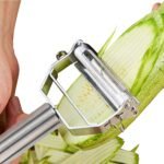 Anubhav Janni 3 in 1 Vegetable Peeler Multi-Functional Fruit Shredder Slicer Double Planing Cutter Potato Cucumber Carrot Melon Grater for Fruits Vegetables Multi Purpose Kitchen (pack of 1) - Image 4