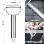 Anubhav Janni 3 in 1 Vegetable Peeler Multi-Functional Fruit Shredder Slicer Double Planing Cutter Potato Cucumber Carrot Melon Grater for Fruits Vegetables Multi Purpose Kitchen (pack of 1) - Image 7
