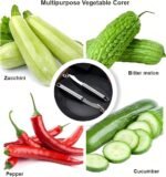 Anubhav Janni Chili Corer Remover Kitchen Tool Stainless Steel Pepper Deseeder – Serrated Core for Jalapeños Bell Peppers Fruits Vegetables Chili Seed Knife (pack of 1) - Image 6