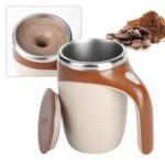 Anubhav Janni 380 Ml Coffee Mug Self Stirring Mug Rechargeable Auto Magnetic Electric Mixing Cup Travel Cup Milk Cocoa Coffee Automatic Funny Office Home Kitchen Coffee (Pack Of 1 Pcs)