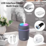 Anubhav Janni H2O Humidifier Room Moisture Aroma Diffuser Home Mist Maker Cool Humidifier Office Car Colorful Home Office Rooms Portable Therapy Moisture With Light Room Bedroom (Pack Of 1 Pcs) - Image 6