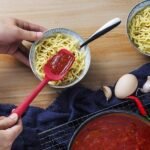 Anubhav Janni Silicone Spatula Red Sets Made Food Grade One Piece Design Seamless Heat Resistant Perfect Cooking Baking  Mixing Cooking Spoon Core Turner Spatulas Brush Cake Mixer (Set Of 6) - Image 5