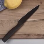 Anubhav Janni Knife Set Black Harditli Professional Kitchen Covers High Carbon Stainless Steel Meat Ergonomic Home Hotel Restaurant Cove Cutting Knifes Chopping Vegetables Fruits (Set Of 3) - Image 3