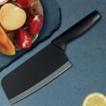 Anubhav Janni Knife Set Black Harditli Professional Kitchen Covers High Carbon Stainless Steel Meat Ergonomic Home Hotel Restaurant Cove Cutting Knifes Chopping Vegetables Fruits (Set Of 3) - Image 5