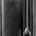 Anubhav Janni Mobile Card Holder Stick on Wallet Phone Case Credit Adhesive Back Cases Flip Leather Zipper Sleeve Pouch Compatible iPhone Samsung Galaxy Most Smartphones Holder (Pack Of 1 Pcs)