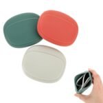 Anubhav Janni Silicone Earphone Organize Headphone Organizer Case Mini Cable Storage Pouch Portable Carrying Cables Keys Coins Travel Soft Reusable Case Box Earbuds Lipstick (Set Of 2)