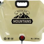 Anubhav Janni 8 Ltr Mountain Bag Camping Water Container  Collapsible Storage Carrier Spigot Drinking Outdoors Folding Pouch Cycling Picnic Outdoor Camping Road Trip Traveling (Pack Of 1 Pcs)