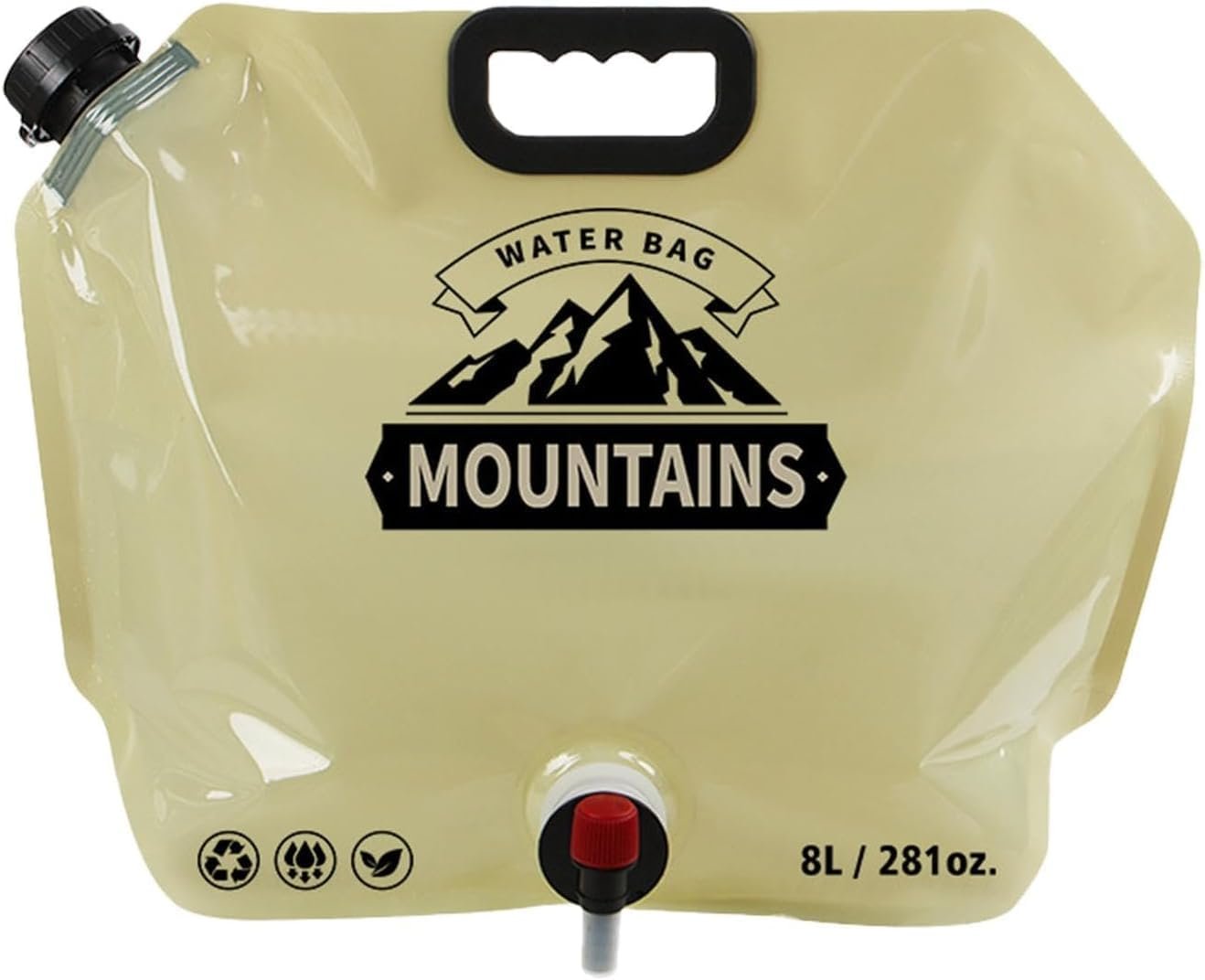 Anubhav Janni 8 Ltr Mountain Bag Camping Water Container Collapsible Storage Carrier Spigot Drinking Outdoors Folding Pouch Cycling Picnic Outdoor Camping Road Trip Traveling (Pack Of 1 Pcs) Anubhav Janni 8 Ltr Mountain Bag Camping Water Container Collapsible Storage Carrier Spigot Drinking Outdoors Folding Pouch Cycling Picnic Outdoor Camping Road Trip Traveling (Pack Of 1 Pcs) - Image 1