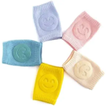 Anubhav Janni Baby Knee Pads Smiley For Crawling Toddler Leg Warms Non-slip Anti-Friction Socks Babies Pair Anti-Slip Padded Stretchable Elastic Cotton Soft Breathable Comfortable (pack of 2) - Image 9