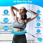 Anubhav Janni Hula Hoop with Adjustable Weights Auto Spinning BallCFitness Exercise Henirag For Men Women Ring Loss Waist Training Core Strength Home Workout (Pack Of 1 Pcs) - Image 4