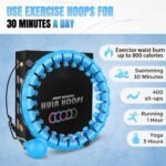 Anubhav Janni Hula Hoop with Adjustable Weights Auto Spinning BallCFitness Exercise Henirag For Men Women Ring Loss Waist Training Core Strength Home Workout (Pack Of 1 Pcs) - Image 9
